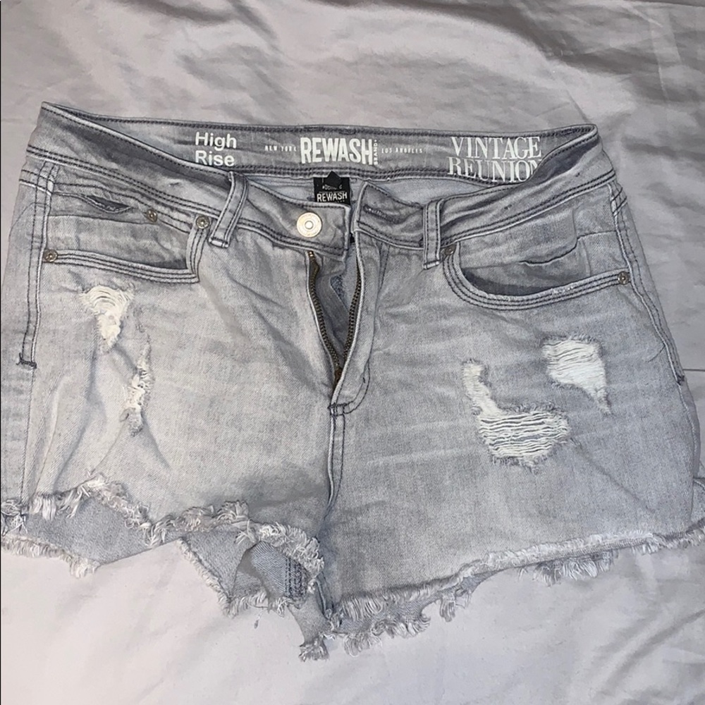 Rewash Grey Jean Shorts